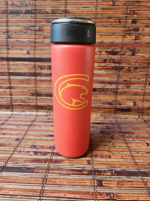 KLEAN KANTEEN 27 oz BOCA ANCHA con TAPA DE BUCLE DE BOCA ANCHA, TIGRE LILLY WILDCAT Foto 1 de 4