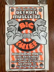 Mind Over Motor: DETROIT MUSCLE 1992 Poster Kid Rock Made in Detroit Big Chief - Picture 1 of 11