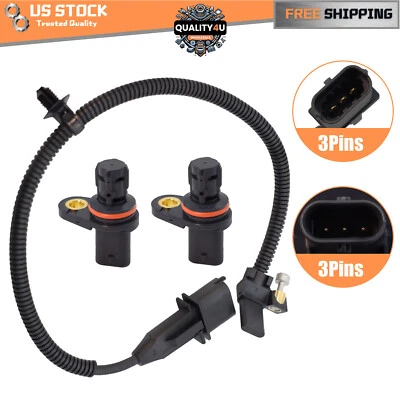 2x Camshaft + 1x Crankshaft Position Sensor for Chevrolet Cruze Sonic L4 1.8L Foto 1 de 4