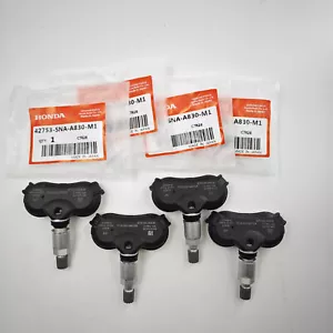 Genuine 4PCS Tire Pressure Sensor TPMS 315Mhz For 06-13 Honda Civic 4-Door 1.8L - Picture 1 of 4