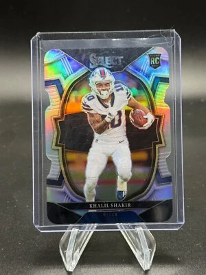 2022 Panini Select KHALIL SHAKIR Rookie Silver Prizm Concourse Die-Cut RC Bills - Image 1 of 2