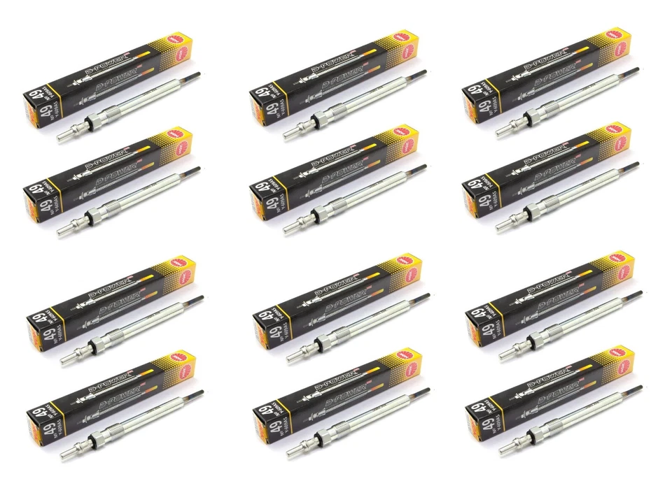 12x Glühkerzen D-POWER von NGK passt für Audi Q7 4L 6.0 TDI 368kW Bj. 2008-2014 - Bild 1 von 1