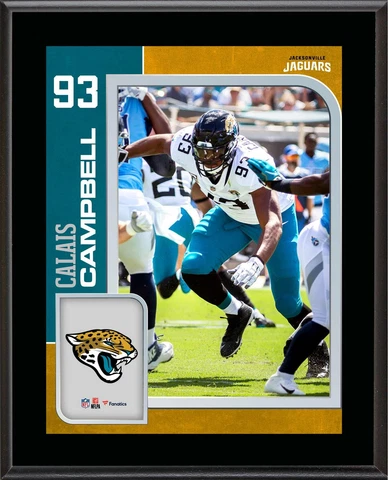 Calais Campbell Jacksonville Jaguars 10.5" x 13" Player Plaque Cover