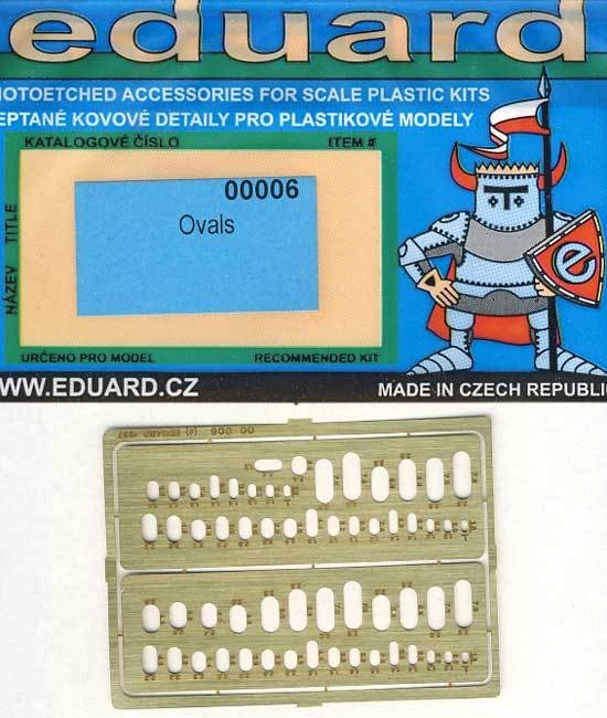 Eduard - Ovale Abdeckungen Gravierschablone Schablonen 1:72/48/35 NEU OVP tipp