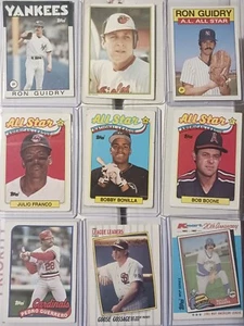 Baseball Karten Lot riesig über 1400 Mitte 80er bis Mitte 90er Jahre - Bild 1 von 4