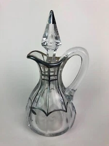 Antique Sterling Silver Over Glass Cruet - Picture 1 of 10