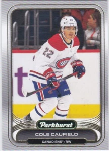 2023/24 PARKHURST..COLE CAUFIELD..LÁMINA DE ORO..TARJETA # 151..CANADIENS - Imagen 1 de 2