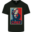 Che Chef Cooking Cook BBQ Funny Mens V-Neck Cotton T-Shirt