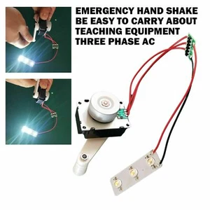 1X DIY Micro Hand Cranked Generator Emergency Power parts For Travel LED light - Picture 1 of 12