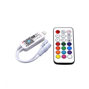 Controller musicale LED RGB Mini RF 21 tasti WIFI JM-MWRF-RGB DC9-28V 12A controller - Foto 1 di 12