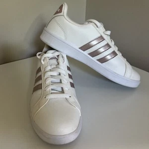 Adidas Ortholite Float Damen Größe 10 weiß mit roségoldfarbenen Streifen Cloudfoam - Bild 1 von 10
