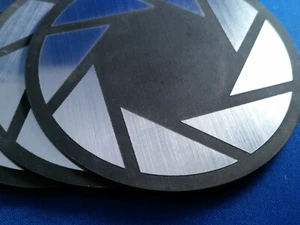 Aperture Science Coasters set of 4 - Picture 1 of 3