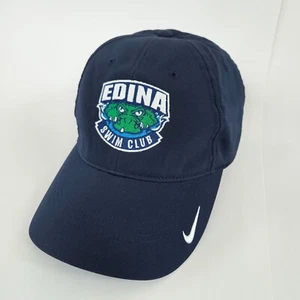 Edina Swim Club Hat Nike Golf Baseball Cap Hook & Loop Adjustable Blue White - Picture 1 of 21