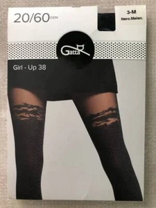GATTA GIRL-UP №38 matte Damen ausgefallene Strumpfhose Strümpffimitat 60 DEN ... - Bild 1 von 19
