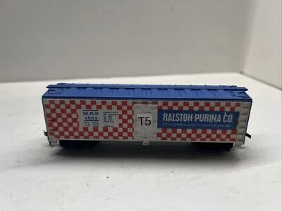 Vintage Tyco Ralston Purina Co. MRS 4554. HO Scale. Billboard REEFER BOX Car - Image 1 of 4