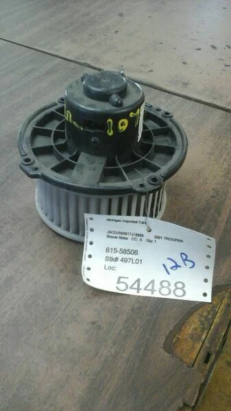 00 01 02 ISUZU TROOPER BLOWER MOTOR FRONT 50512 - Image 1 of 1