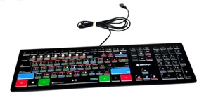 Editors Keys DaVinci Resolve 16 Backlit Keyboard DRBM-BL-WIN-US Windows - Black - Picture 1 of 11