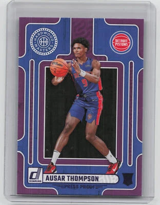 2023-24 Donruss #2 Ausar Thompson Hardwood Masters Purple Press Proof - Image 1 of 2