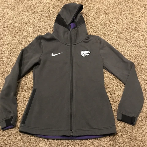Ncaa Nike Dri Fit Kansas State Wildcats Womens XS Full Zip Jacket A42 Cover