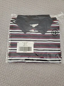 Janie And Jack Boys Size 12 Striped Polo Navy Shirt Nautical ⚓️ NWT JJ Classic - Picture 1 of 3