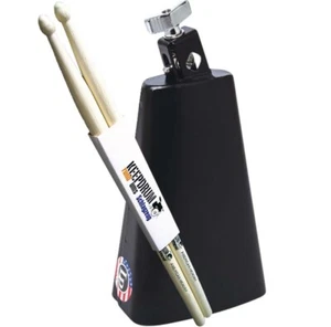 LP Latin Percussion Cowbell Rock LP007-N Kuhglocke + keepdrum Drumsticks 1Paar - Picture 1 of 2