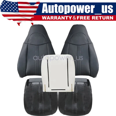 For 2003-14 Chevy Express 1500 Van Front Bottom + Top Seat Cover + Foam Cushion - Изображение 1 из 4