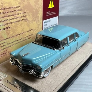 1/43 GLM Stamp Cadillac Fleetwood 75 Limousine Azure Blue 1955 STM55103 - Picture 1 of 2