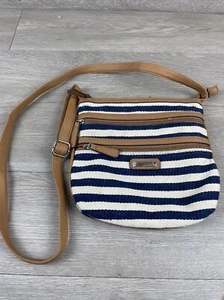 Rosetti Purse Adjustable Crossbody Shoulder Strap Multicolor Stripe Woven Casual - Picture 1 of 9