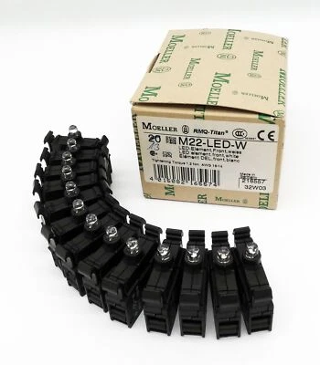13x Moeller M22-LED-W LED Frontal Blanco -sin usar- Foto 1 de 4