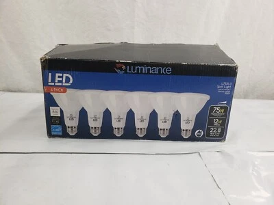 New Pack of 5 LUMINANCE LED L7531-3 Dimmable Spot Light Bulb E26 12 Watt PAR30 - Image 1 of 4
