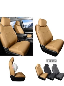Tacoma Seat Covers 2016-2023, Canvas Truck Car Seat Cushion(Front Pair/yellow. - Picture 1 of 7