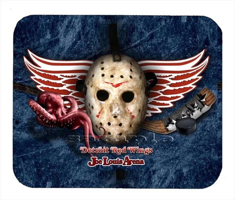 Detroit Red Wings Goalie Mask Mouse Pad Item#1098 Cover