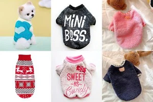 Jersey de punto para perro Chihuahua ropa invierno tejer mascota gato | - Imagen 1 de 39