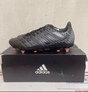 ADIDAS PREDATOR MALICE CONTROL SOFT GROUND ( BLACK ) RUGBY CLEATS 8.5 ( F36360) - Picture 1 of 9