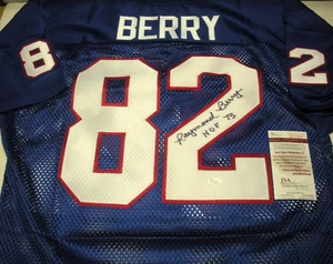 RAYMOND BERRY SMU MUSTANGS JSA/COA SIGNED OFFICIAL LICENSED WILSON JERSEY - Picture 1 of 2