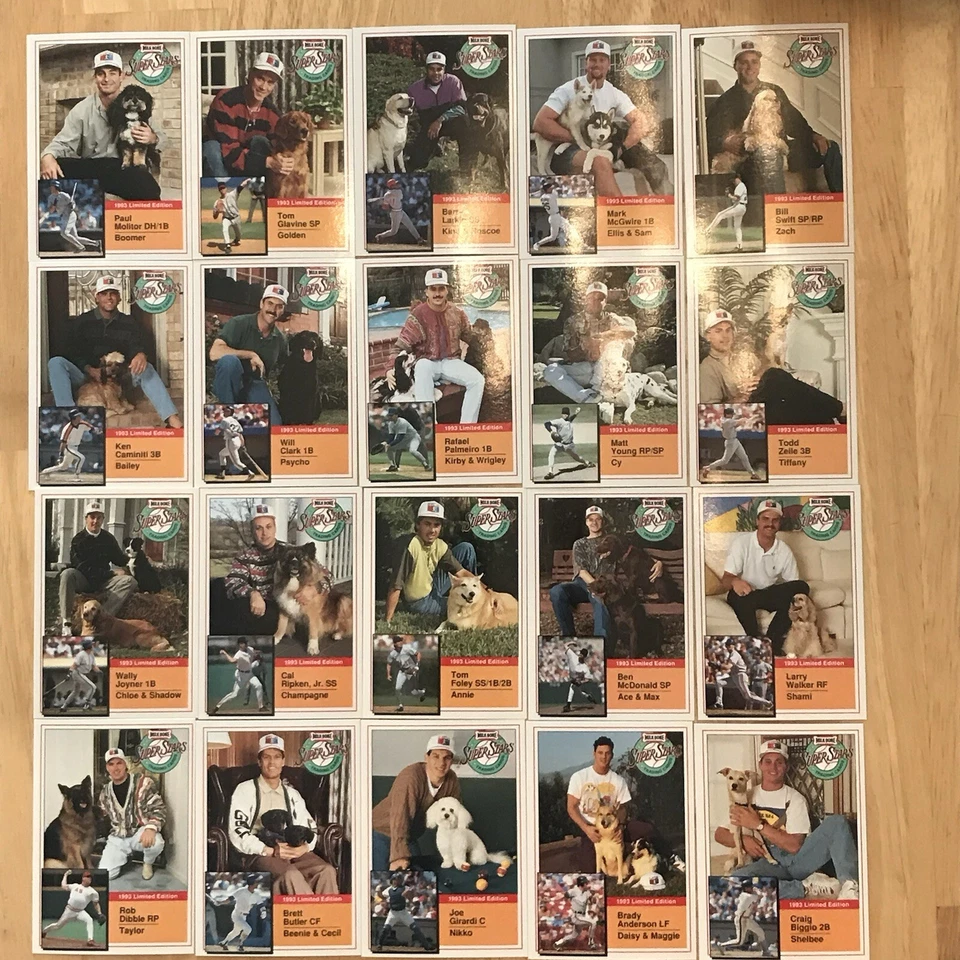 1993 Milk-Bone Super Stars edição limitada conjunto de cartões de beisebol 1-20 Molitor Ripken - Imagem 1 de 1