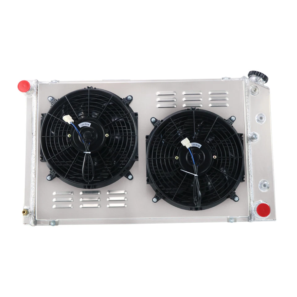 162 4 Row Radiator Shroud Fan For 1970-81 Chevy Camaro/78-87 Monte Carlo G-Body Foto 1 de 4