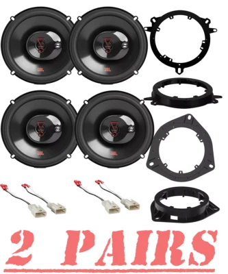 4) Altavoces de puerta coaxial JBL Stage 3 vías 6,5" 225 W para Toyota Sequoia 2001-2007 Foto 1 de 2