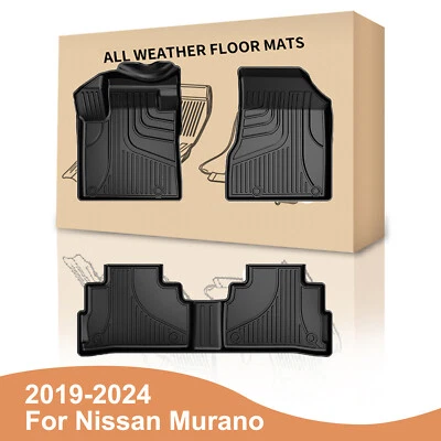 For Nissan Murano 2019-2024 All Weather Car Floor Mats Liners TPE Rubber Carpet Foto 1 de 4