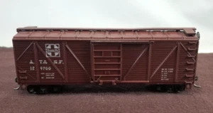 Roundhouse Santa Fe HO AT&SF Wood Braced Box Car #129700 / No Box - Picture 1 of 10
