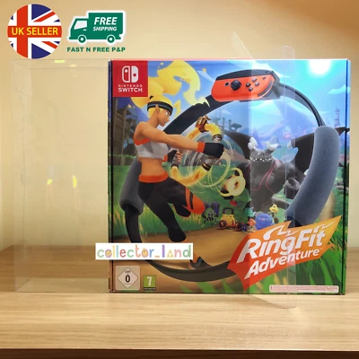 Switch Ring Fit Adventure BOX PROTECTOR Nintendo Clear DISPLAY CASE - Image 1 of 4