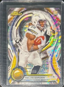 2015 Topps Finest Melvin Gordon Atomic Rookie Die-Cut Pulsar Refractor /50 RC - Picture 1 of 1