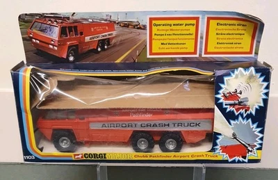 Camión de choque CORGI MAJOR Nº 1103 CHUBB PATHFINDER AEROPUERTO. CAJA ORIGINAL 1974.    Foto 1 de 4