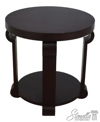70496: KINDEL Dorothy Draper 5th Avenue Mahogany Lamp Table	 - Image 1 of 4