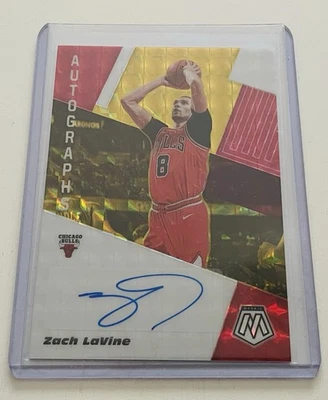 Zach LaVine 2019-20 Panini Mosaic Auto Gold /10 Chicago Bulls  - Bild 1 von 2