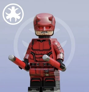 LEGO Marvel ChipChipCustom Daredevil Born Again Suit Pad Printed Minifigure NEW - Picture 1 of 3