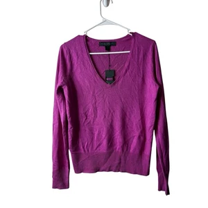Vintage Express lila Kaschmir Seide Mischung Pullover Pulli Größe Medium Neu mit Etikett Vorbereitung - Bild 1 von 5