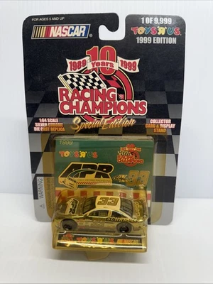 1999 Edition NASCAR Racing Champions Toys R Us Silver Chrome #33  APR 1:64 - Image 1 of 4