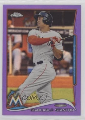 2014 Topps Chrome Retail Purple Refractor Giancarlo Stanton #173 - Image 1 of 2