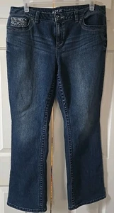 Pantalones de mezclilla Apt 9 para mujer con bota de bebé calce moderno elásticos con adornos talla 16 - Imagen 1 de 7